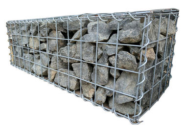 βαρέων καθηκόντων Galfan ενωμένο στενά κλουβί πλέγμα Gabions 3mm για το διατηρώντας τοίχο βράχου