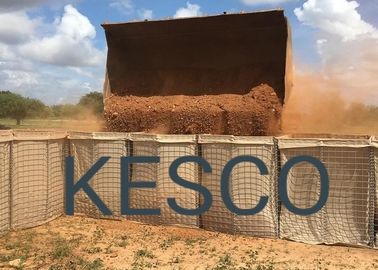 Mil στρατιωτικός προμαχώνας Hesco ασφάλειας τοίχων άμμου εμποδίων σειράς για το στρατό