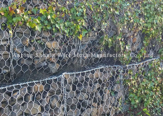 Βράχος 4mm ποταμών εύκαμπτα κλουβιά τοίχων Gabion καλωδίων σιδήρου
