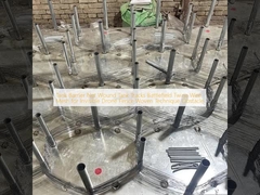 Τανκικό φράχτη Δίκτυο τραύματος Τανκικά ίχνη Στρατόπεδο μάχης Δαχτυλίδι για αόρατο Drone Φράχτης Τεχνική υφαντό εμπόδιο