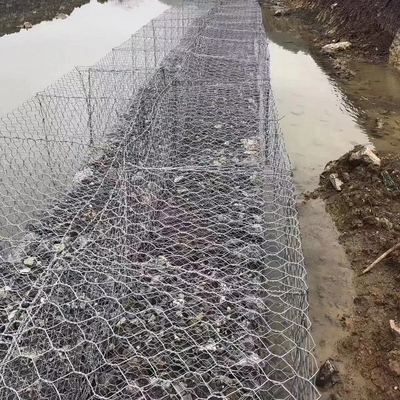 Τυποποιημένα γαλβανισμένα Q195 καλάθια  Gabion για το διατηρώντας τοίχο ελέγχου πλημμυρών