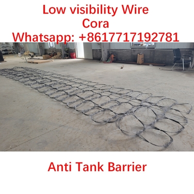 MZP Low Visibility Anti Tank Wire Barrier 10x10m Steel Mesh 0.5-0.9mm