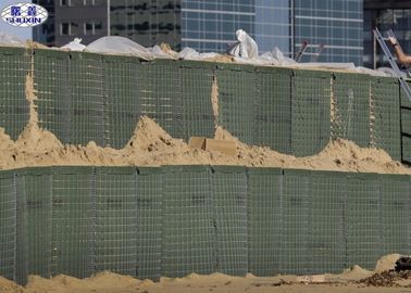 Η γήινη άμμος γέμισε γεμισμένο το άμμος πεδίο Gabion εμποδίων για το εμπόδιο πλημμυρών