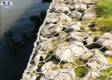Ντυμένο PVC γεμισμένο ο Stone Gabions, πέτρινα κλουβιά Gabion διατηρώντας τοίχων