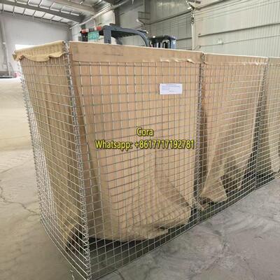 Hot Dip Galvanized Beige/Green Color Blast Mitigation Defensive Barriers