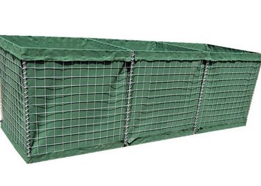 Σύστημα εμποδίων κιβωτίων HESCO Gabion πλέγματος χαλύβδινων συρμάτων χαμηλού άνθρακα για τους τοίχους ασφάλειας και υπεράσπισης