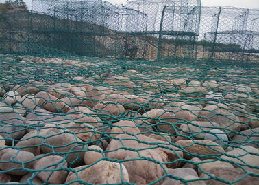 Ντυμένα PVC καλάθια Gabion, γεμισμένα βράχος κλουβιά Gabion για την εφαρμοσμένη μηχανική θαλάσσιων λιμένων