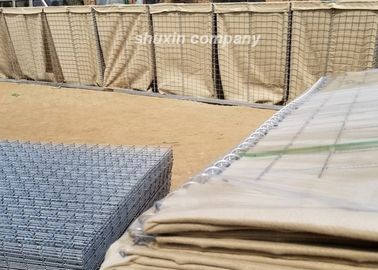 Στρατού προστασίας χαλύβδινο σύρμα εμποδίων Hesco αμυντικό με καυτό που βυθίζεται γαλβανισμένος