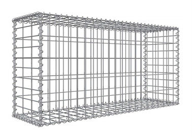 κιβώτιο Gabion πλέγματος 1x1x0.5m 2x1x1m γαλβανισμένο ενωμένο στενά, διατηρώντας τοίχος κλουβιών Gabion πέτρινος