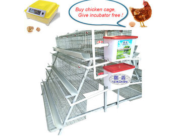 Ανθεκτικό γαλβανισμένο Q235 κλουβί στρώματος κοτόπουλου για το εμπορικό αγρόκτημα κοτόπουλου