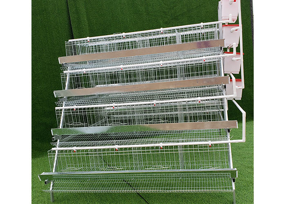 4 σειρές 96 πουλερικά κλουβιών μπαταριών κοτόπουλου πουλιών που βάζουν καυτό που γαλβανίζεται