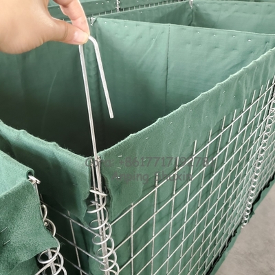 Ασφάλεια Ατσάλι προστασία Διάτρηση Gabion Box Αμυντικό φράγμα Ζυθοποιημένο Gabion Άμμος Γέμισε τοίχος