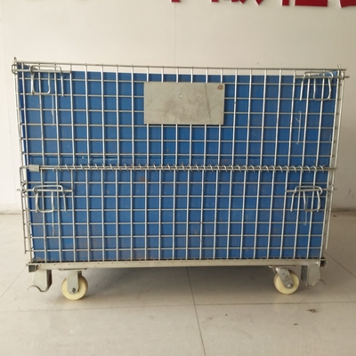 OEM Ζυγισμένο Διπλώσιμο Euro μπουκάλι Wire Container 1200*1000*890 Wire Mesh Container Stackable αποθηκευτικό κλουβί