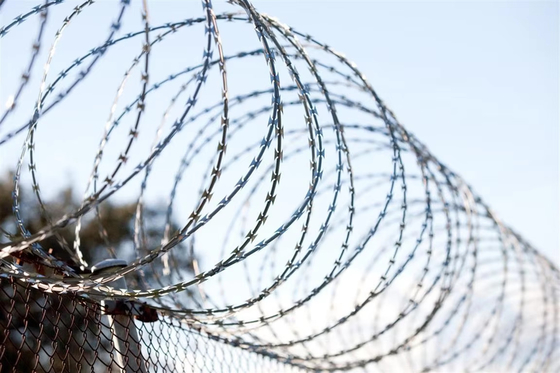 BTO-22 Hot Dipped Galvanized Razor Wire for Security Fencing (ΒΤΟ-22) Καυτό βαμμένο γαλβανισμένο ξυράφι για φράχτη ασφαλείας