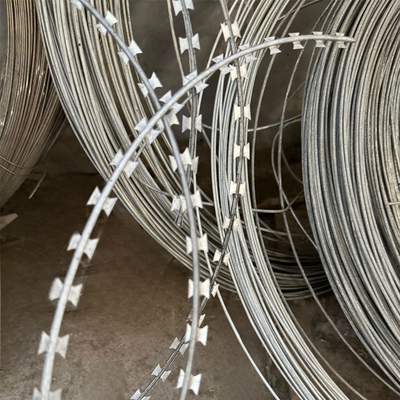 BTO-22 Hot Dipped Galvanized Razor Wire for Security Fencing (ΒΤΟ-22) Καυτό βαμμένο γαλβανισμένο ξυράφι για φράχτη ασφαλείας