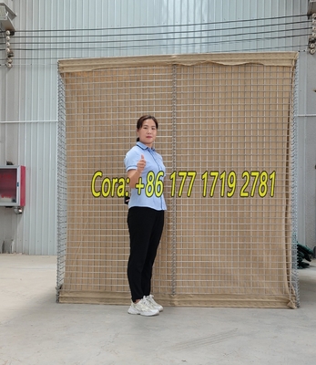 MIL1 1,37m High Galfan Coated welded Gabion Line with Geotextile Military Grade HESCO Flood Barriers στην αγορά των ΗΠΑ