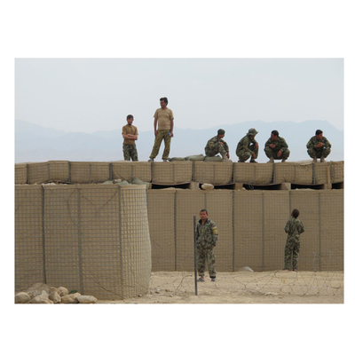 4.0 mm Αμυντικό φράγμα Hesco Bation Gabion χρησιμοποιείται κυρίως για έλεγχο πλημμυρών και στρατιωτικά οχυρώματα