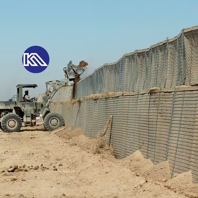 Αντι-διάβρωση βαρύ φορτίο Gabion Barrier Galfan Coating Mi10 Αμυντικό φράγμα για επείγοντα υποστηρικτικό τοίχωμα
