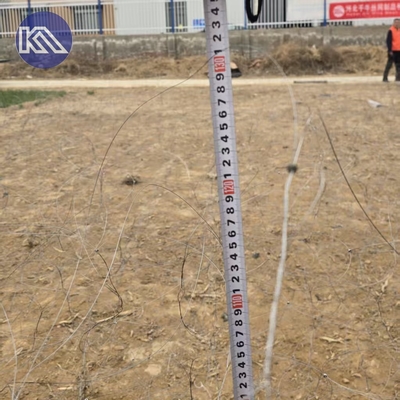 10x10x1.1-1.4M Χάλυβα Χαμηλή ορατότητα σύρμα για Putanka Mesh Anti Tank Barrier Mesh