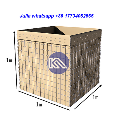 Galvanized Steel Wire Defensive Barrier with UV Resistant Geotextile