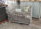 Η παλέτα χάλυβα πλέγματος καλωδίων εγκλωβίζει την πτυσσόμενη βαρέων καθηκόντων αποθήκευση για την αποθήκη εμπορευμάτων