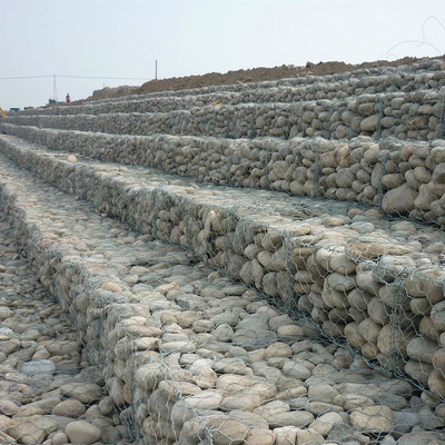 2.7mm υφαμένο Gabion σχέδιο διατηρώντας τοίχων καλαθιών βαρύ γαλβανισμένο εξαγωνικό