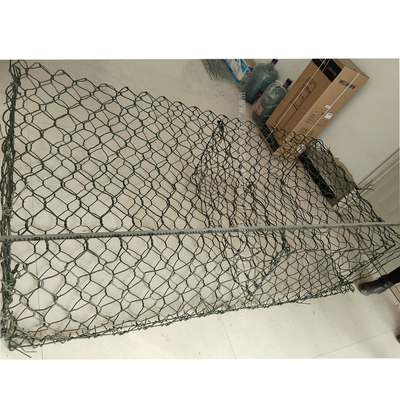 Βαρέων καθηκόντων 8x10cm ντυμένο PVC Gabion πλέγμα καλωδίων καλαθιών εξαγωνικό για τη διατήρηση
