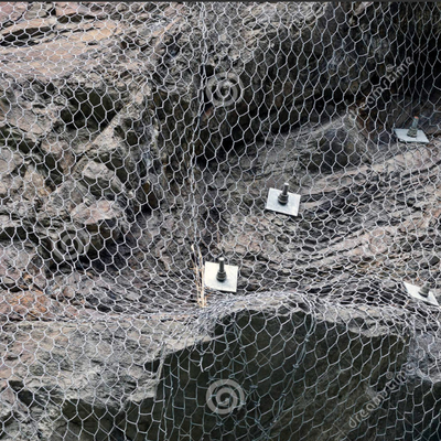 Εξαγωνικά καλάθια Gabion 1mx1mx1m υφαμένο πλέγμα καλωδίων