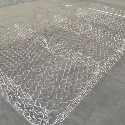 Το γαλβανισμένο PVC κιβωτίων 2x1x1 Gabion έντυσε την τρύπα 275 πλέγματος 80×100mm επίστρωμα ψευδάργυρου GSM