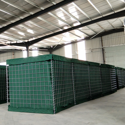 Βαρύ γαλβανισμένο σύρμα Hesco Military Green Sand Defence Barriers 5,0mm