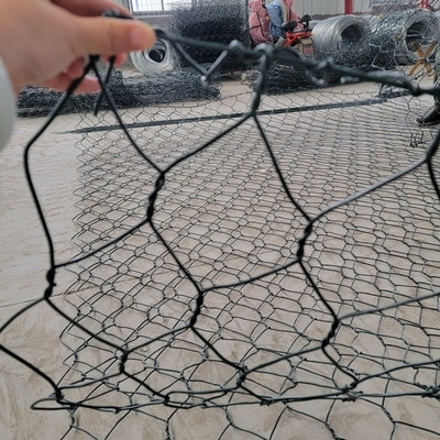 Καλάθια Gabion 100x120mm 2x1x1 3,05mm με επίστρωση Pvc 270 Gsm Ψευδάργυρο