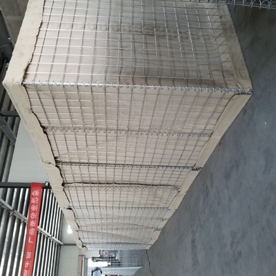 Προστασία Mil 10 ποταμών αμυντικό εμπόδιο Hesco με Geotextile χρώματος άμμου 300g