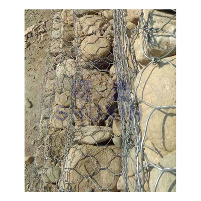 2*1*1m γαλβανισμένο Gabion ύφανσης ντυμένο PVC κιβώτιο πλέγμα Gabion υψηλής αντοχής