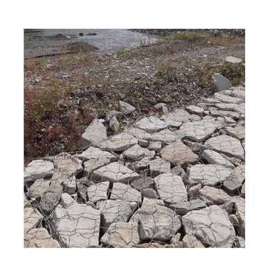 Εξαγωνικά ντυμένα PVC πέτρινα κλουβιά 2x1x0.5m στρωμάτων Gabion Reno διάβρωση ανθεκτική