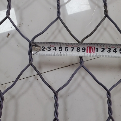 Επαφείς 3.05mm PVC  Gabion γεμισμένος ο καλάθι Stone κατασκευής που γαλβανίζεται