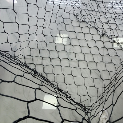 PVC 2.7mm εξαγωνικό πλέγμα Gabion για γεμισμένο το ο Stone πεδίο Gabion
