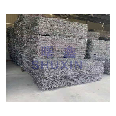 Διατηρώντας τοίχος Q195 Q235 κιβωτίων Gabion στρωμάτων Reno πλέγματος καλωδίων σιδήρου ύφανσης