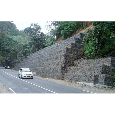 Η εξαγωνική τρύπα γαλβάνισε το PVC κιβωτίων Gabion πλέγματος καλωδίων σιδήρου που ντύθηκε