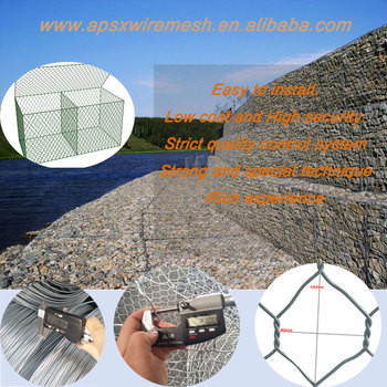 Βαρύ Ζινκ Επιχρισμός PVC Gabion Box 2x1x0.5m Για βελτιωμένη απόδοση