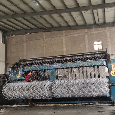 Ζυγισμένο 1mx1mx3m Gabion Box Supporting Wall Επικάλυψη PVC