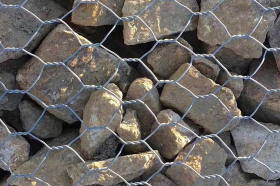 1mx1mx0.5m Wire Mesh Gabion Basket Ζεστό Ζυγισμένο Βαρύ