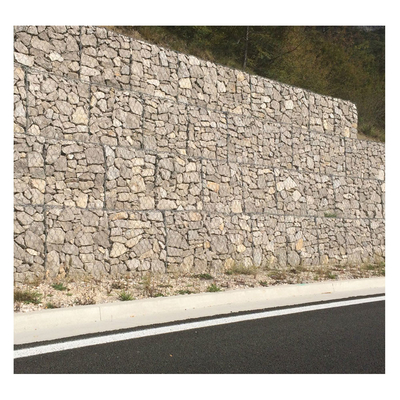 1x1x1m Έκταγωνικό καλάθι γαβιονίου / Ζυγισμένο κουτί γαβιονίου επικαλυμμένο με PVC