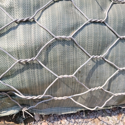 Ζυγισμένο 2.7mm Gabion Box 2x1x1m 3x1x1m 80x100mm Έξαγωνικό