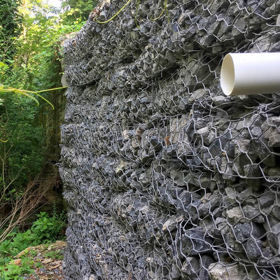 Εύκολη εγκατάσταση Gabion καλάθι με το έδαφος / άμμο / πετρώμα γεμίσει τράπεζα κλίση προστασία δίχτυ