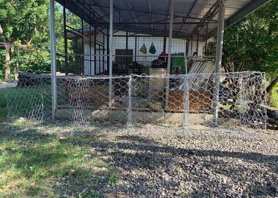 4x1x1m 3,05mm Wire Gabion Basket για φράγματα και θεμέλια κατασκευής με κυλινδρικές μεταλλικές δομές