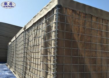 Το ύφασμα ευθυγράμμισε το στρατιωτικό κιβώτιο Gabion, διατηρώντας τοίχος καλαθιών Gabion