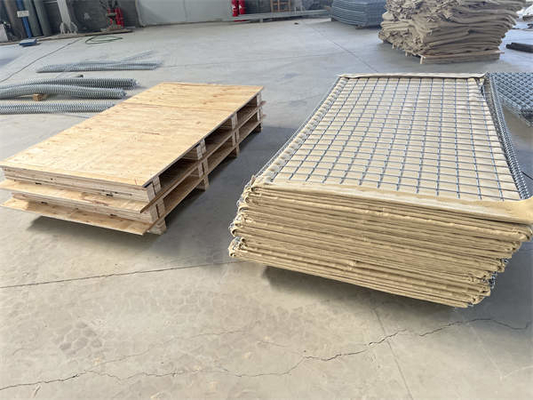 Ζυγισμένο χάλυβα Αμυντικό φράγμα Τείχος 4mm Wire Mesh