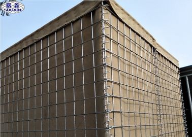 Στρατιωτική Geotextile άμμου εμποδίων Hesco κιβωτίων Gabion αμυντική μπεζ πιστοποίηση CE