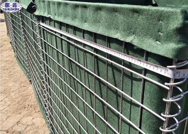Ισχυρό στρατιωτικό άμμου τοίχων καλάθι Gabion εμποδίων τύπων HESCO στρατιωτικό