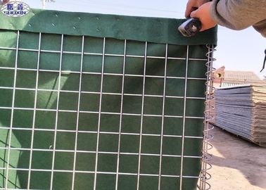 Εύκαμπτο γεμισμένο άμμος γαλβανισμένο εμπόδια Gabion με πράσινο Geotextile